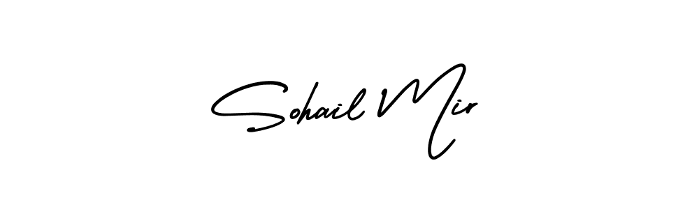 Make a beautiful signature design for name Sohail Mir. With this signature (AmerikaSignatureDemo-Regular) style, you can create a handwritten signature for free. Sohail Mir signature style 3 images and pictures png