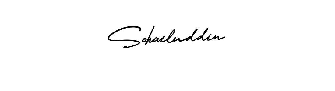 How to make Sohailuddin name signature. Use AmerikaSignatureDemo-Regular style for creating short signs online. This is the latest handwritten sign. Sohailuddin signature style 3 images and pictures png