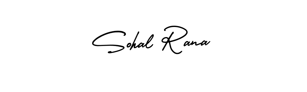 Use a signature maker to create a handwritten signature online. With this signature software, you can design (AmerikaSignatureDemo-Regular) your own signature for name Sohal Rana. Sohal Rana signature style 3 images and pictures png