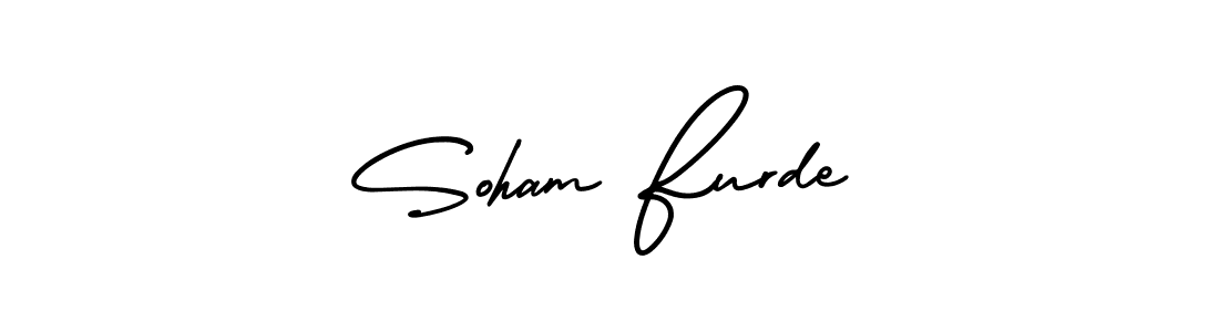 Make a short Soham Furde signature style. Manage your documents anywhere anytime using AmerikaSignatureDemo-Regular. Create and add eSignatures, submit forms, share and send files easily. Soham Furde signature style 3 images and pictures png