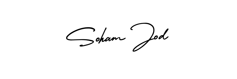 Make a beautiful signature design for name Soham Jod. With this signature (AmerikaSignatureDemo-Regular) style, you can create a handwritten signature for free. Soham Jod signature style 3 images and pictures png