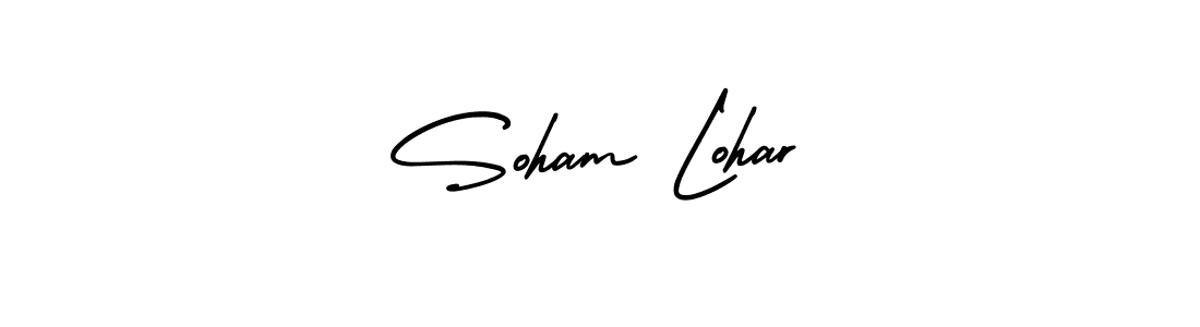 Soham Lohar stylish signature style. Best Handwritten Sign (AmerikaSignatureDemo-Regular) for my name. Handwritten Signature Collection Ideas for my name Soham Lohar. Soham Lohar signature style 3 images and pictures png