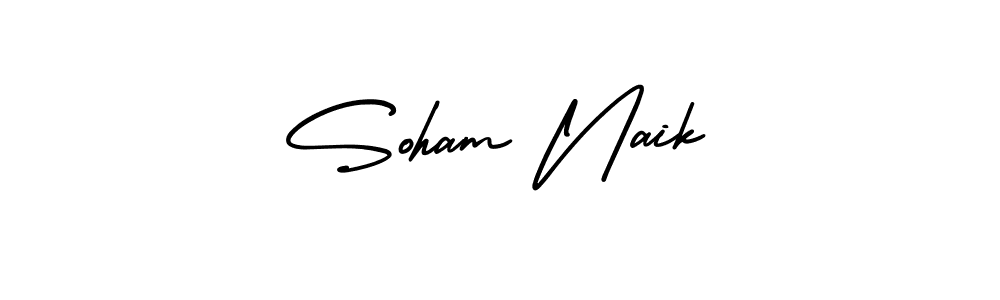 Create a beautiful signature design for name Soham Naik. With this signature (AmerikaSignatureDemo-Regular) fonts, you can make a handwritten signature for free. Soham Naik signature style 3 images and pictures png