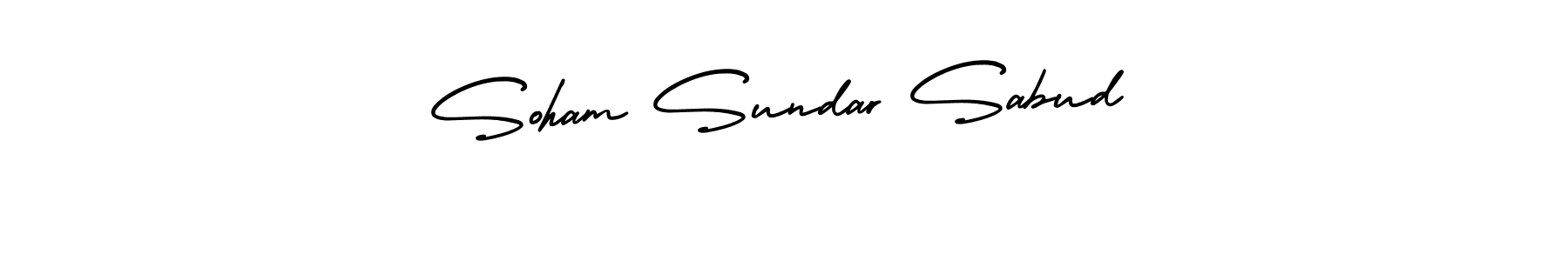 Best and Professional Signature Style for Soham Sundar Sabud. AmerikaSignatureDemo-Regular Best Signature Style Collection. Soham Sundar Sabud signature style 3 images and pictures png