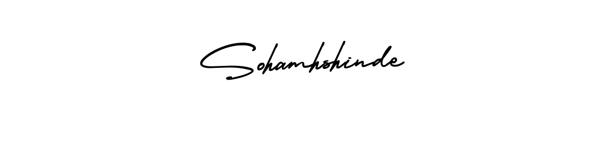 Create a beautiful signature design for name Sohamhshinde. With this signature (AmerikaSignatureDemo-Regular) fonts, you can make a handwritten signature for free. Sohamhshinde signature style 3 images and pictures png