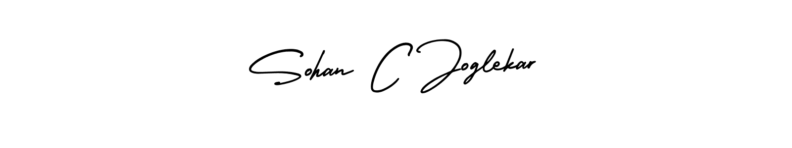 Make a beautiful signature design for name Sohan C Joglekar. With this signature (AmerikaSignatureDemo-Regular) style, you can create a handwritten signature for free. Sohan C Joglekar signature style 3 images and pictures png