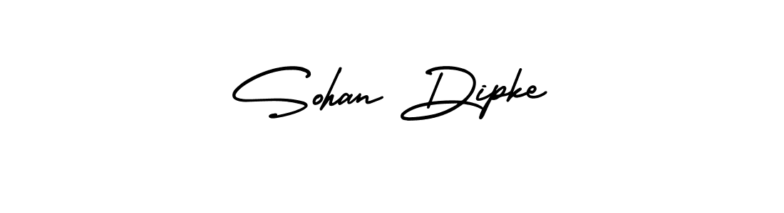 Design your own signature with our free online signature maker. With this signature software, you can create a handwritten (AmerikaSignatureDemo-Regular) signature for name Sohan Dipke. Sohan Dipke signature style 3 images and pictures png