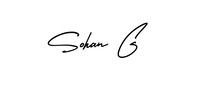 Create a beautiful signature design for name Sohan G. With this signature (AmerikaSignatureDemo-Regular) fonts, you can make a handwritten signature for free. Sohan G signature style 3 images and pictures png