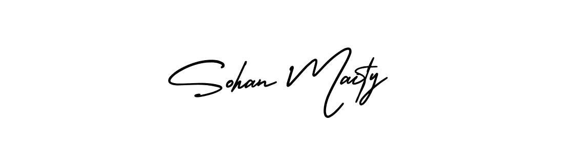 Design your own signature with our free online signature maker. With this signature software, you can create a handwritten (AmerikaSignatureDemo-Regular) signature for name Sohan Maity. Sohan Maity signature style 3 images and pictures png