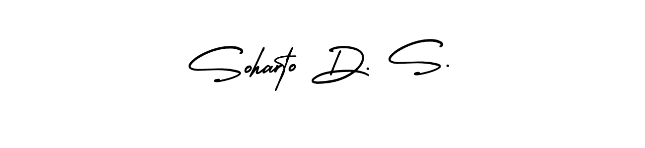 Also we have Soharto D. S. name is the best signature style. Create professional handwritten signature collection using AmerikaSignatureDemo-Regular autograph style. Soharto D. S. signature style 3 images and pictures png