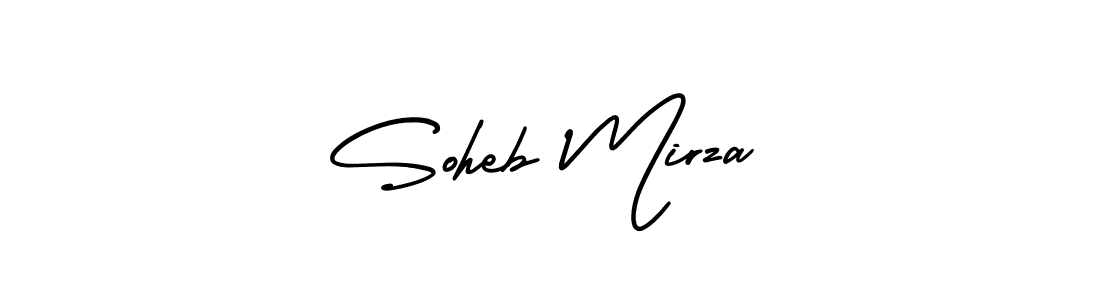 Make a beautiful signature design for name Soheb Mirza. Use this online signature maker to create a handwritten signature for free. Soheb Mirza signature style 3 images and pictures png