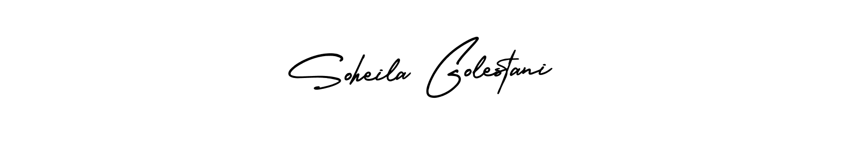 See photos of Soheila Golestani official signature by Spectra . Check more albums & portfolios. Read reviews & check more about AmerikaSignatureDemo-Regular font. Soheila Golestani signature style 3 images and pictures png