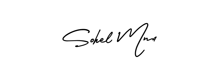 How to make Sohel Mn4 signature? AmerikaSignatureDemo-Regular is a professional autograph style. Create handwritten signature for Sohel Mn4 name. Sohel Mn4 signature style 3 images and pictures png