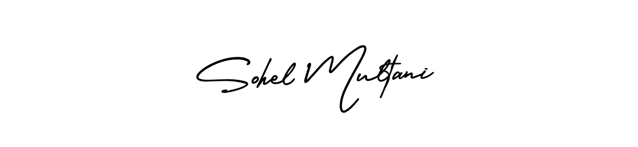 if you are searching for the best signature style for your name Sohel Multani. so please give up your signature search. here we have designed multiple signature styles  using AmerikaSignatureDemo-Regular. Sohel Multani signature style 3 images and pictures png