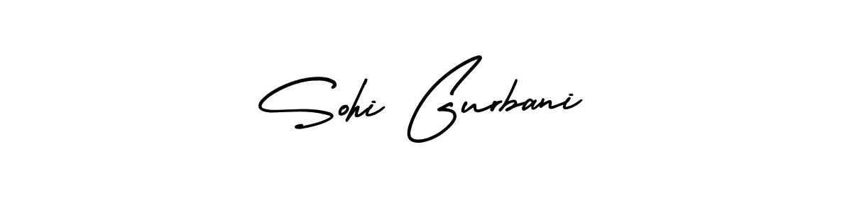 How to make Sohi Gurbani signature? AmerikaSignatureDemo-Regular is a professional autograph style. Create handwritten signature for Sohi Gurbani name. Sohi Gurbani signature style 3 images and pictures png