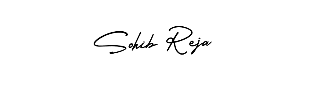 Sohib Reja stylish signature style. Best Handwritten Sign (AmerikaSignatureDemo-Regular) for my name. Handwritten Signature Collection Ideas for my name Sohib Reja. Sohib Reja signature style 3 images and pictures png