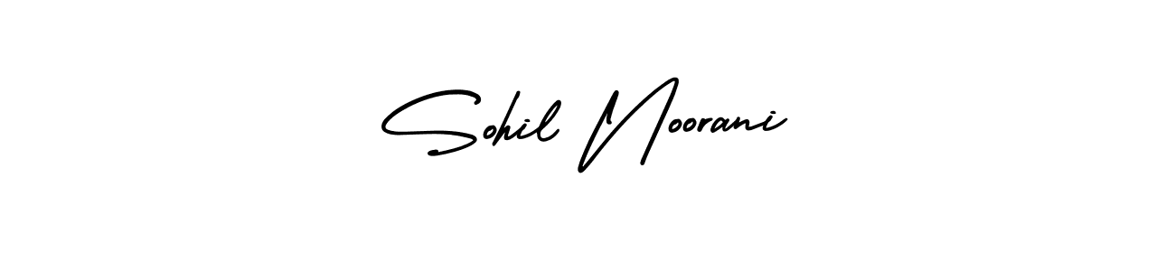 The best way (AmerikaSignatureDemo-Regular) to make a short signature is to pick only two or three words in your name. The name Sohil Noorani include a total of six letters. For converting this name. Sohil Noorani signature style 3 images and pictures png