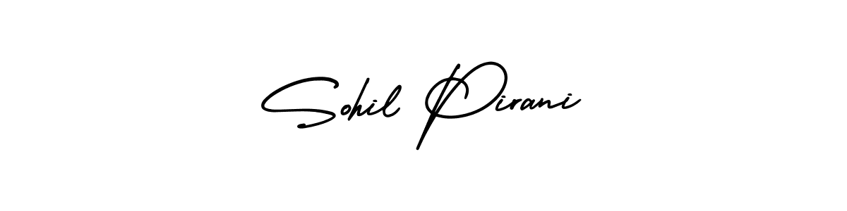 Best and Professional Signature Style for Sohil Pirani. AmerikaSignatureDemo-Regular Best Signature Style Collection. Sohil Pirani signature style 3 images and pictures png