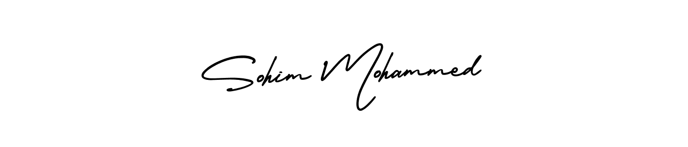 Design your own signature with our free online signature maker. With this signature software, you can create a handwritten (AmerikaSignatureDemo-Regular) signature for name Sohim Mohammed. Sohim Mohammed signature style 3 images and pictures png