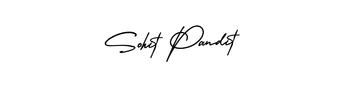 How to make Sohit Pandit signature? AmerikaSignatureDemo-Regular is a professional autograph style. Create handwritten signature for Sohit Pandit name. Sohit Pandit signature style 3 images and pictures png