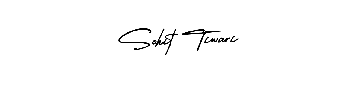 This is the best signature style for the Sohit Tiwari name. Also you like these signature font (AmerikaSignatureDemo-Regular). Mix name signature. Sohit Tiwari signature style 3 images and pictures png