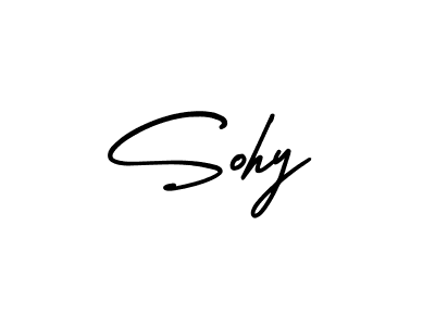 Sohy stylish signature style. Best Handwritten Sign (AmerikaSignatureDemo-Regular) for my name. Handwritten Signature Collection Ideas for my name Sohy. Sohy signature style 3 images and pictures png