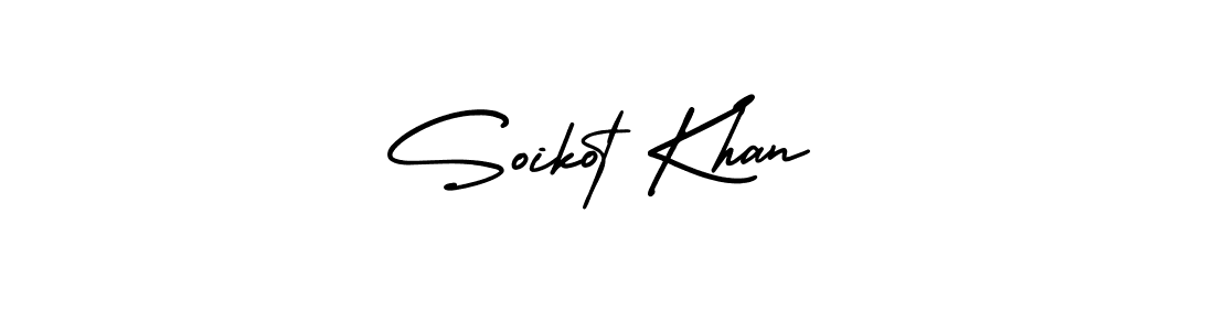 Use a signature maker to create a handwritten signature online. With this signature software, you can design (AmerikaSignatureDemo-Regular) your own signature for name Soikot Khan. Soikot Khan signature style 3 images and pictures png