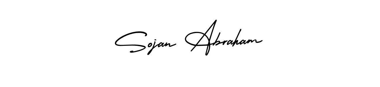Make a beautiful signature design for name Sojan Abraham. With this signature (AmerikaSignatureDemo-Regular) style, you can create a handwritten signature for free. Sojan Abraham signature style 3 images and pictures png