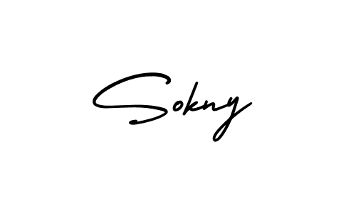 The best way (AmerikaSignatureDemo-Regular) to make a short signature is to pick only two or three words in your name. The name Sokny include a total of six letters. For converting this name. Sokny signature style 3 images and pictures png