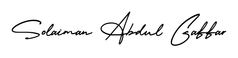 Style your name Solaiman Abdul Gaffar with confidence using AmerikaSignatureDemo-Regular signature design. Simple, elegant, and ready for immediate document use. Solaiman Abdul Gaffar signature style 3 images and pictures png