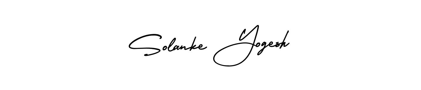 This is the best signature style for the Solanke Yogesh name. Also you like these signature font (AmerikaSignatureDemo-Regular). Mix name signature. Solanke Yogesh signature style 3 images and pictures png