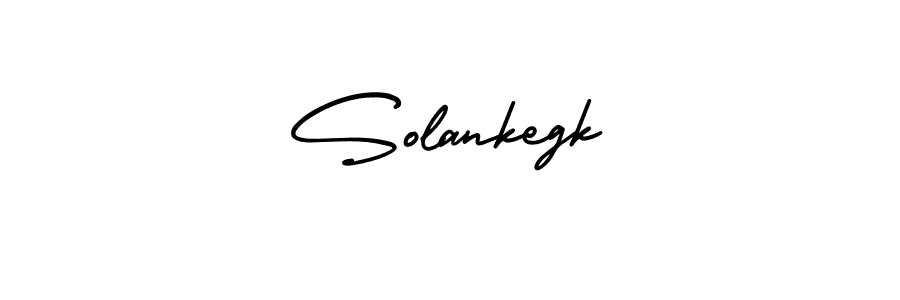 Solankegk stylish signature style. Best Handwritten Sign (AmerikaSignatureDemo-Regular) for my name. Handwritten Signature Collection Ideas for my name Solankegk. Solankegk signature style 3 images and pictures png