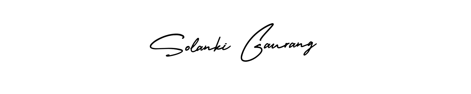 Create a beautiful signature design for name Solanki Gaurang. With this signature (AmerikaSignatureDemo-Regular) fonts, you can make a handwritten signature for free. Solanki Gaurang signature style 3 images and pictures png