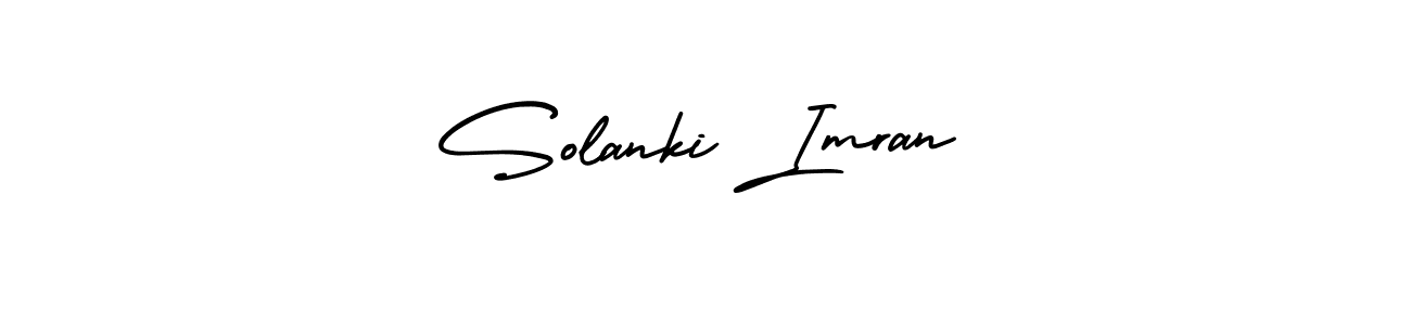 Also You can easily find your signature by using the search form. We will create Solanki Imran name handwritten signature images for you free of cost using AmerikaSignatureDemo-Regular sign style. Solanki Imran signature style 3 images and pictures png
