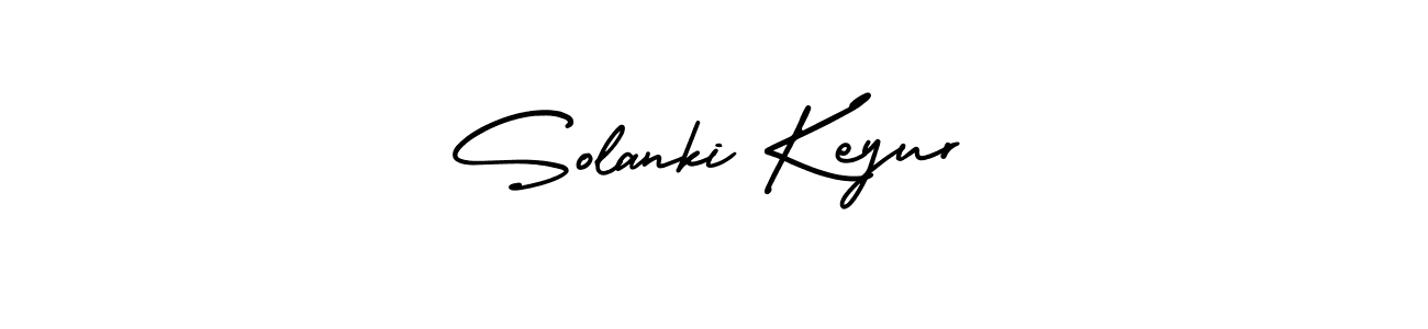 Also You can easily find your signature by using the search form. We will create Solanki Keyur name handwritten signature images for you free of cost using AmerikaSignatureDemo-Regular sign style. Solanki Keyur signature style 3 images and pictures png