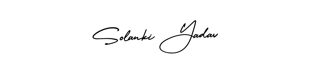 Make a short Solanki Yadav signature style. Manage your documents anywhere anytime using AmerikaSignatureDemo-Regular. Create and add eSignatures, submit forms, share and send files easily. Solanki Yadav signature style 3 images and pictures png