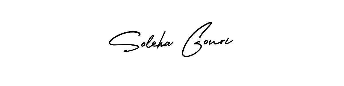 Check out images of Autograph of Soleha Gouri name. Actor Soleha Gouri Signature Style. AmerikaSignatureDemo-Regular is a professional sign style online. Soleha Gouri signature style 3 images and pictures png