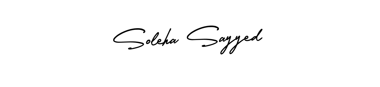 Also we have Soleha Sayyed name is the best signature style. Create professional handwritten signature collection using AmerikaSignatureDemo-Regular autograph style. Soleha Sayyed signature style 3 images and pictures png