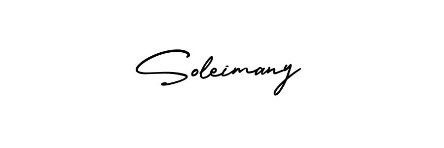 Use a signature maker to create a handwritten signature online. With this signature software, you can design (AmerikaSignatureDemo-Regular) your own signature for name Soleimany. Soleimany signature style 3 images and pictures png