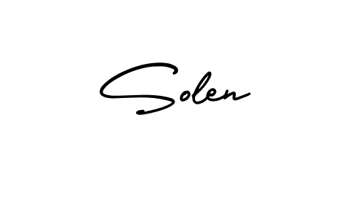 if you are searching for the best signature style for your name Solen. so please give up your signature search. here we have designed multiple signature styles  using AmerikaSignatureDemo-Regular. Solen signature style 3 images and pictures png