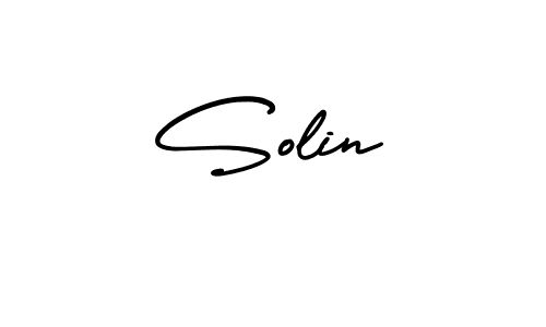 Solin stylish signature style. Best Handwritten Sign (AmerikaSignatureDemo-Regular) for my name. Handwritten Signature Collection Ideas for my name Solin. Solin signature style 3 images and pictures png