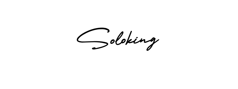Design your own signature with our free online signature maker. With this signature software, you can create a handwritten (AmerikaSignatureDemo-Regular) signature for name Soloking. Soloking signature style 3 images and pictures png