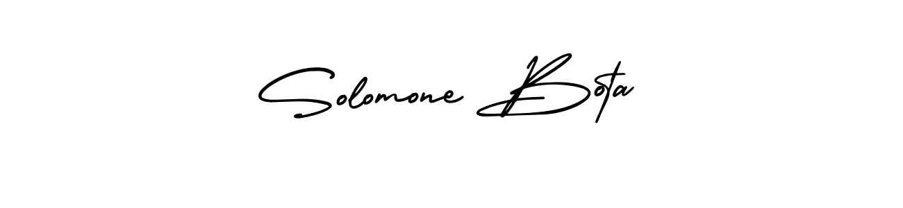 Make a beautiful signature design for name Solomone Bota. With this signature (AmerikaSignatureDemo-Regular) style, you can create a handwritten signature for free. Solomone Bota signature style 3 images and pictures png