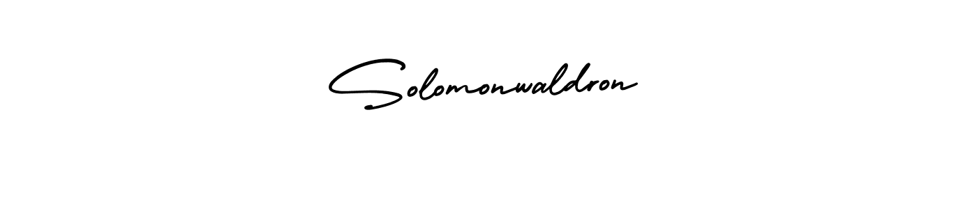 Create a beautiful signature design for name Solomonwaldron. With this signature (AmerikaSignatureDemo-Regular) fonts, you can make a handwritten signature for free. Solomonwaldron signature style 3 images and pictures png