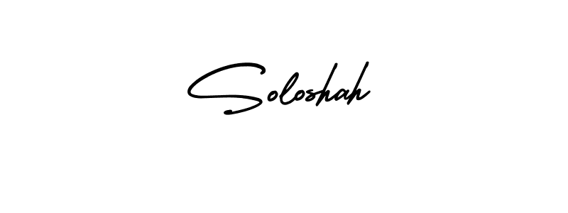 AmerikaSignatureDemo-Regular is a professional signature style that is perfect for those who want to add a touch of class to their signature. It is also a great choice for those who want to make their signature more unique. Get Soloshah name to fancy signature for free. Soloshah signature style 3 images and pictures png