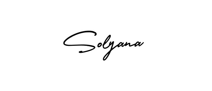 AmerikaSignatureDemo-Regular is a professional signature style that is perfect for those who want to add a touch of class to their signature. It is also a great choice for those who want to make their signature more unique. Get Solyana name to fancy signature for free. Solyana signature style 3 images and pictures png