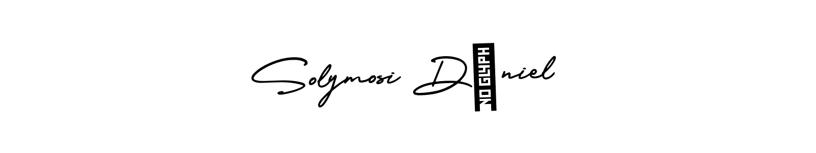 AmerikaSignatureDemo-Regular is a professional signature style that is perfect for those who want to add a touch of class to their signature. It is also a great choice for those who want to make their signature more unique. Get Solymosi Dániel name to fancy signature for free. Solymosi Dániel signature style 3 images and pictures png