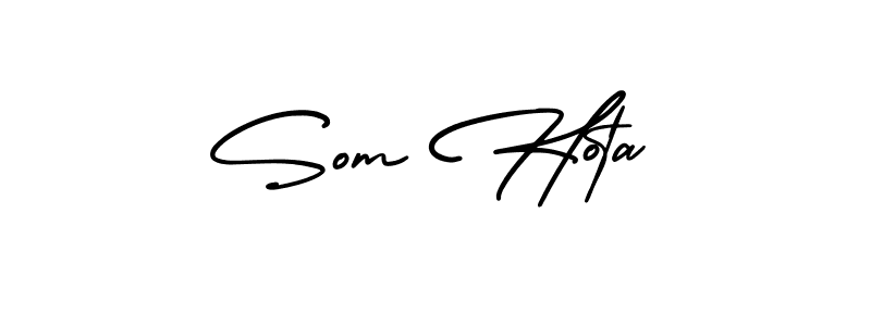 How to make Som Hota signature? AmerikaSignatureDemo-Regular is a professional autograph style. Create handwritten signature for Som Hota name. Som Hota signature style 3 images and pictures png