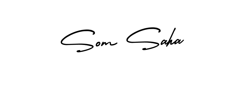 AmerikaSignatureDemo-Regular is a professional signature style that is perfect for those who want to add a touch of class to their signature. It is also a great choice for those who want to make their signature more unique. Get Som Saha name to fancy signature for free. Som Saha signature style 3 images and pictures png