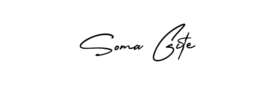 if you are searching for the best signature style for your name Soma Gite. so please give up your signature search. here we have designed multiple signature styles  using AmerikaSignatureDemo-Regular. Soma Gite signature style 3 images and pictures png